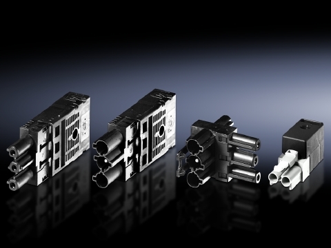 Connection accessories for self-assembly, Sockets for power supply through-wiring