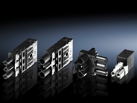 Connection accessories for self-assembly, Connectors for connection component through-wiring
