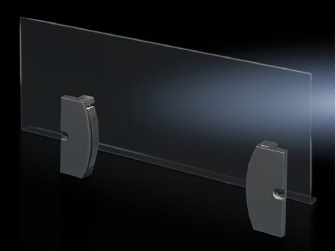 Wiring plan pocket, plastic, for AE, supply includes: 2 holders with double-sided adhesive tape, Acrylic glazed pane, Assembly parts