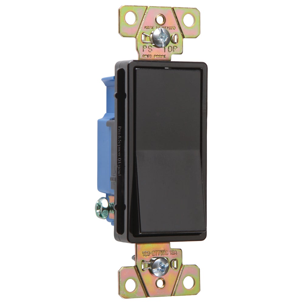 2601BK 15 Amp 120V/277V Decorator Switch, Black