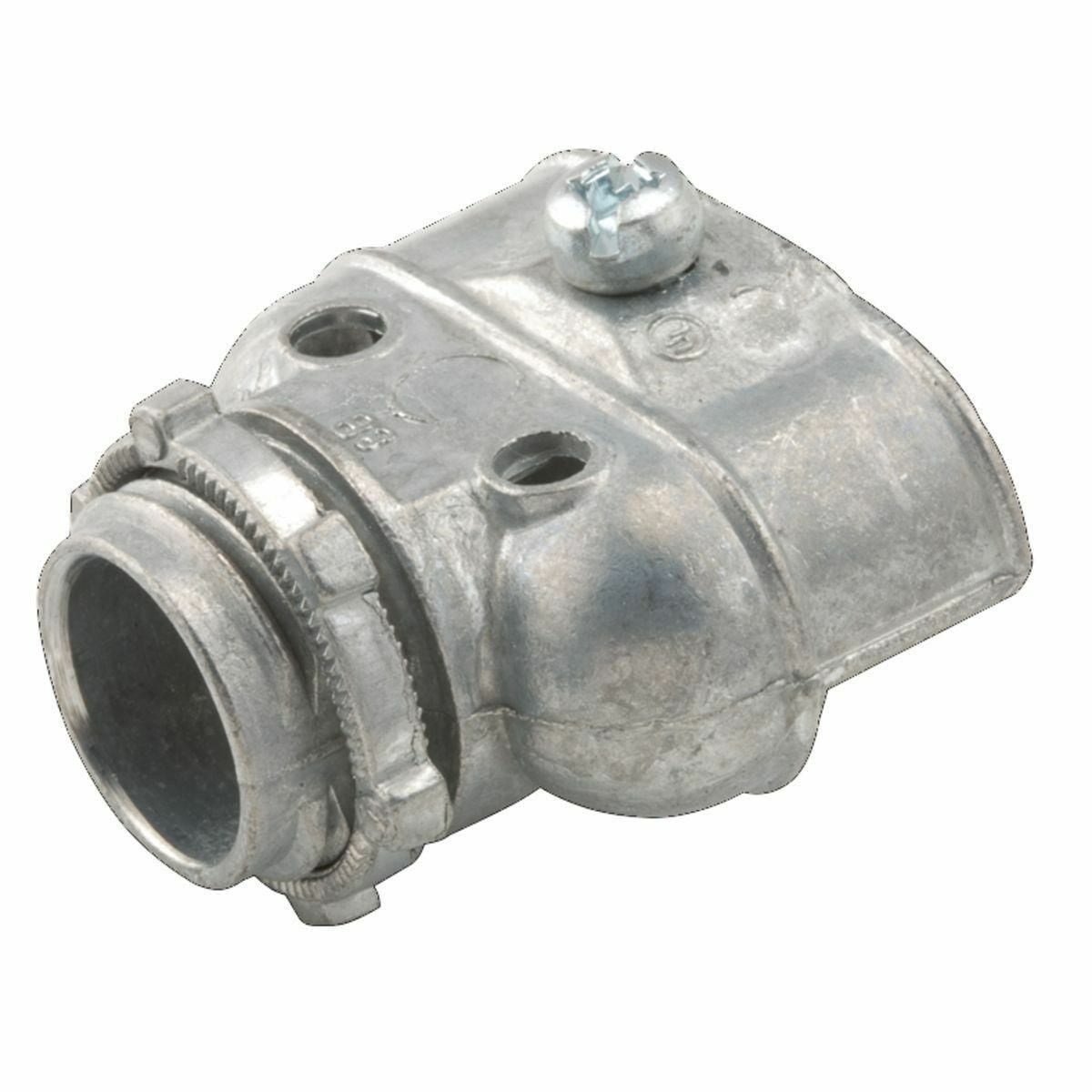 Duplex Cable Connector Die Cast Zinc, 3/8 In. Trade Size, For 1/2In.knockout