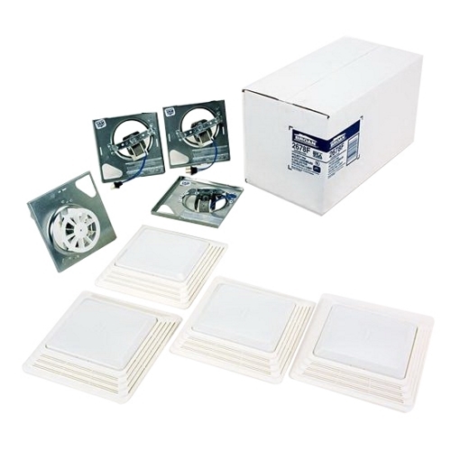 Broan 50 CFM Ventilation Fan/Light Finish Pack, 2.5 Sones