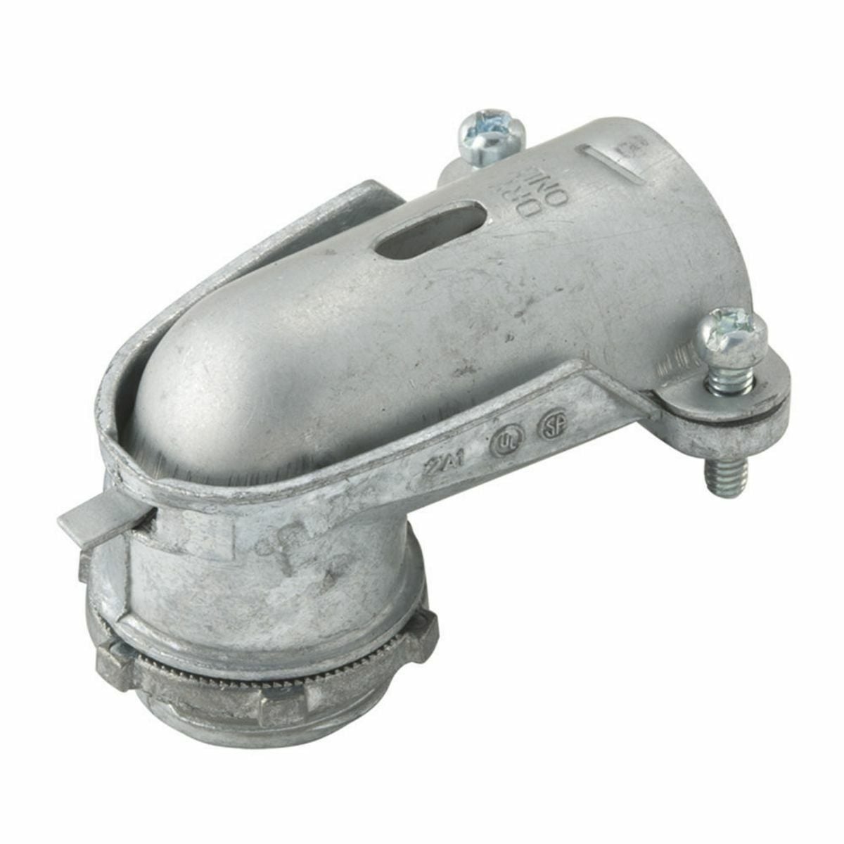 90 Degrees Squeeze Uninsulated Connectors Die Cast Zinc, 1-1/2 In. TradeSize