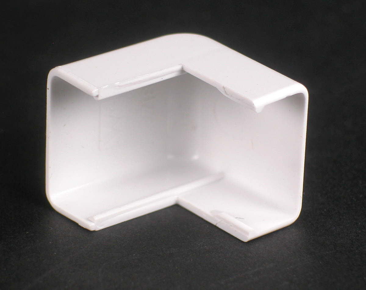 Non-Metallic, External Elbow, 2700 Series. Size: 1" Length. PVC, White.