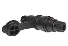 L16-30P WATERTITE PLUG BLACK