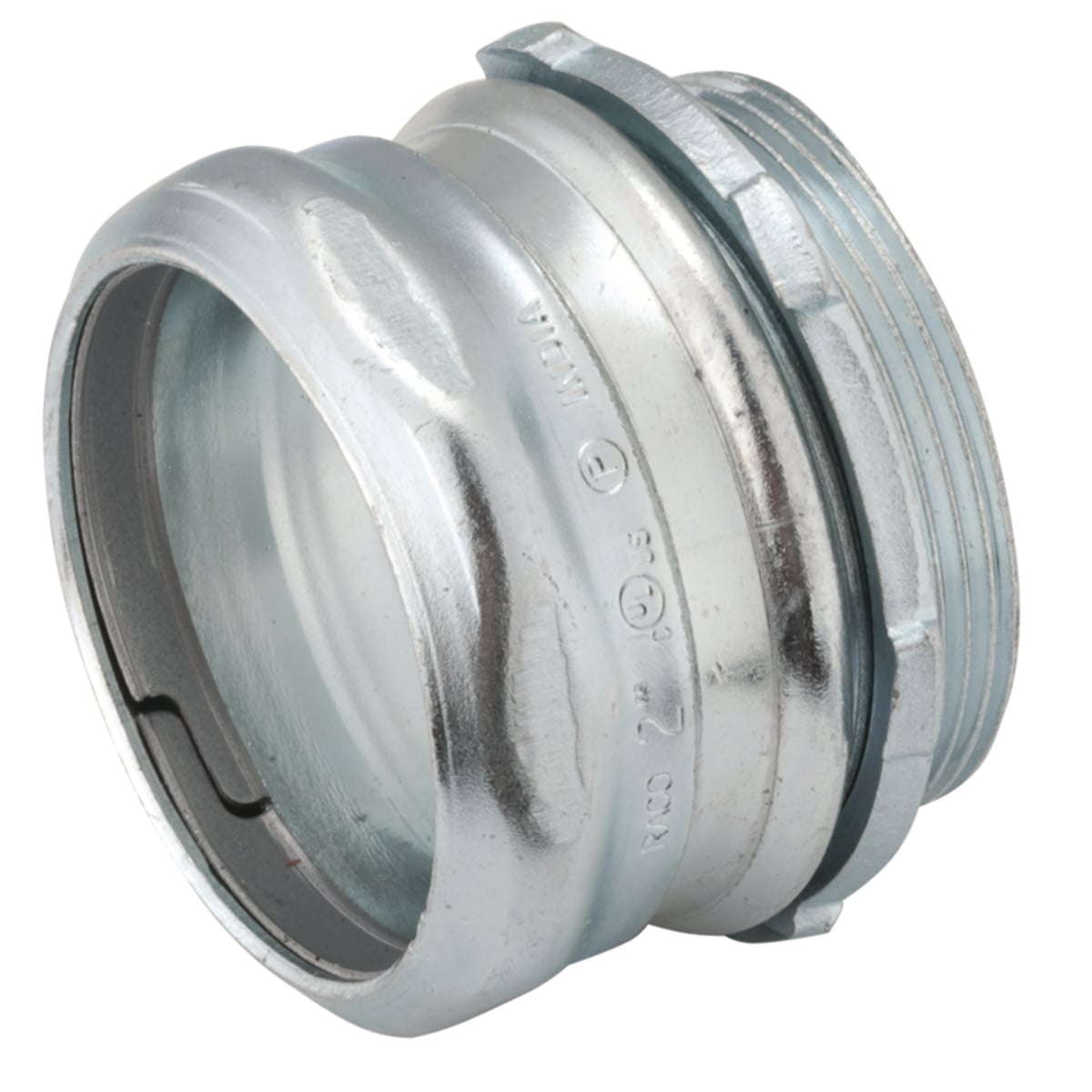 COMPRESSION CONNECTOR, UNINSULATED, STEEL, 3 IN. TRADE SIZE