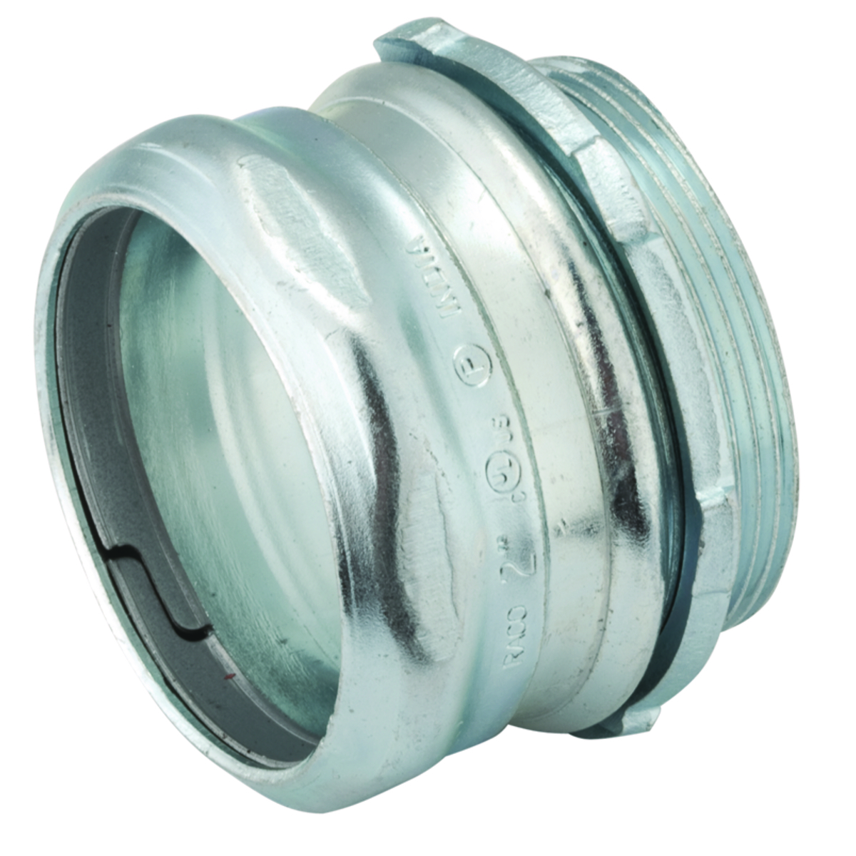 COMPRESSION CONNECTOR, UNINSULATED, STEEL, 3-1/2 IN. TRADE SIZE