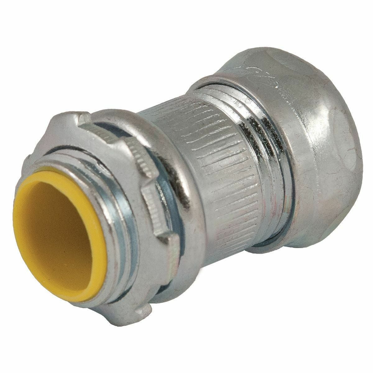 COMPRESSION CONNECTOR, INSULATED, STEEL, 4 IN. TRADE SIZE