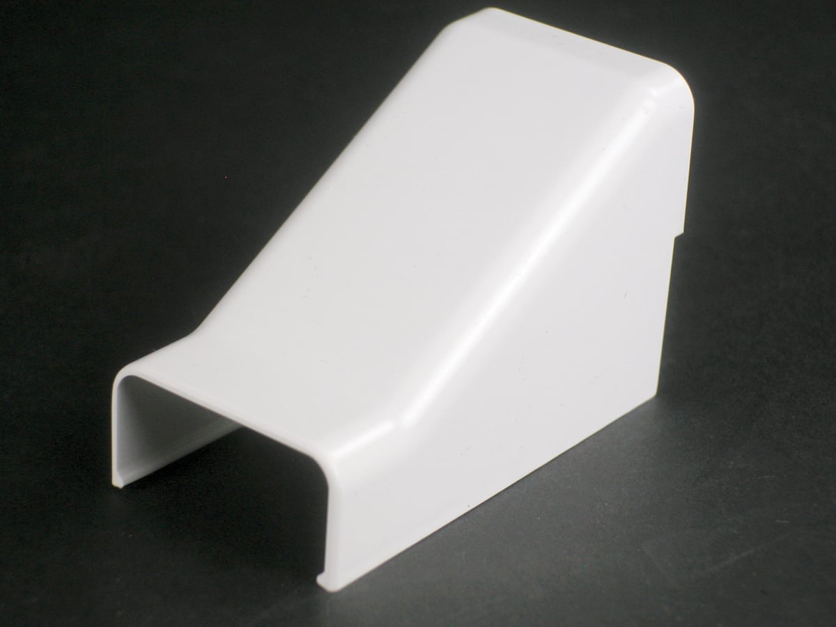 Single-Channel Non Metallic Drop Ceiling Connector Fitting; 2-7/8 Inch Length x 1-1/2 Inch Width x 2 Inch Height, Ivory, PVC