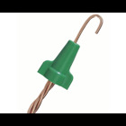 IDEAL, Grounding Wire Connector, Greenie, Twist-On, Number Of Conductors: 2 to 5, Conductor Range: 14 - 10 AWG, Min 2 - 14, MAX 4-12, Color: Green, Material: Polypropylene, Voltage Rating: 600 V, Environmental Conditions: Tough, UL 94V-2 Flame-Retardant Shell, Model Number: 92, Width: 29/32 IN, Height: 1-5/32 IN, Flammability Rating: UL 94V-2