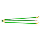 IDEAL, Grounding Tail, Combo, Wire Size: 12 AWG, Wire Type: Solid, Stranded, Includes: 3-Wire Tail Joined With #10 Ring And Ground Screw, One Stripped Tail And Two #10 Fork Tails