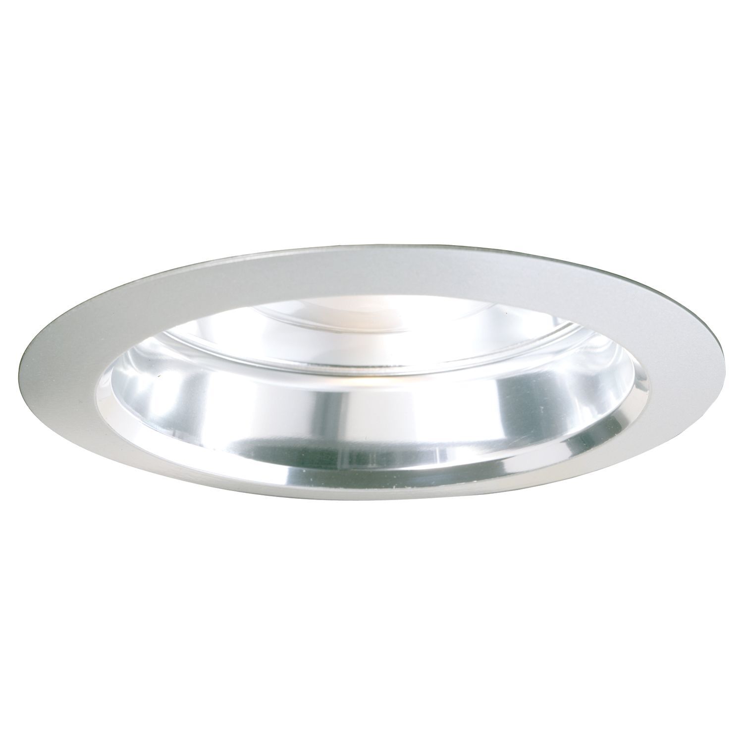 6" Trim Air-Tite Super Trim - Reflector White Trim with Clear Specular Reflector