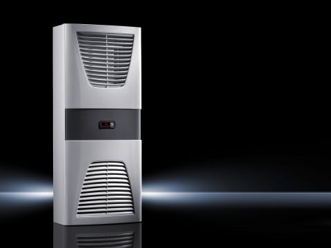 TopTherm air/air heat exchanger, Wall-mounted with controller, color: RAL 7035, supply includes: Complete unit ready for connection, Plug-in terminal strip, Floating fault signal contact in case of overtemperature