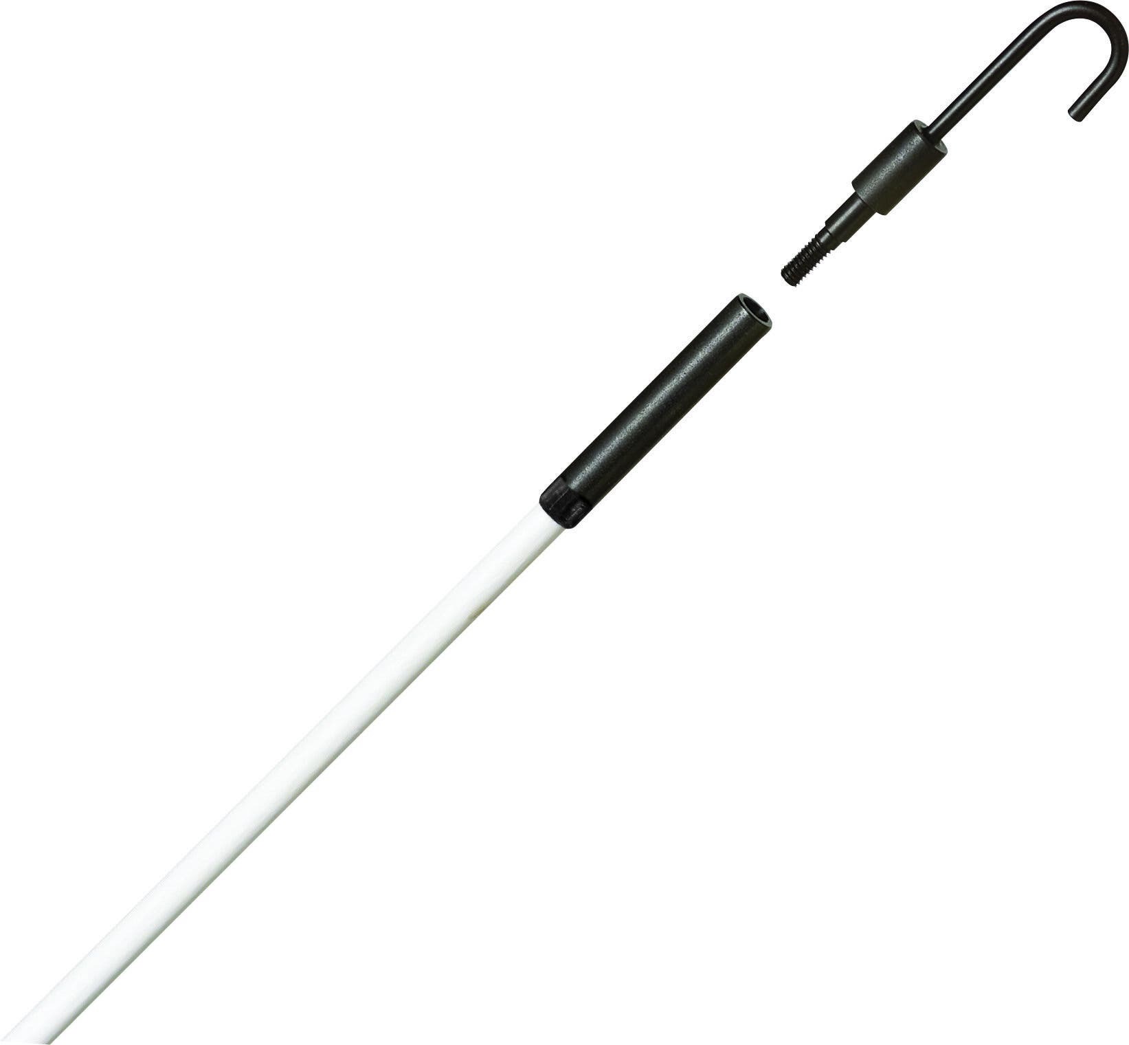 Tuff-Rod Regular Flex Fishing Pole Kit, Size: 1/4 IN, 12 FT Length, White, Fiberglass Rod, Use To Reach And Pull Wires Over Suspended Ceilings, In Cable Trays Or Through Interior Walls