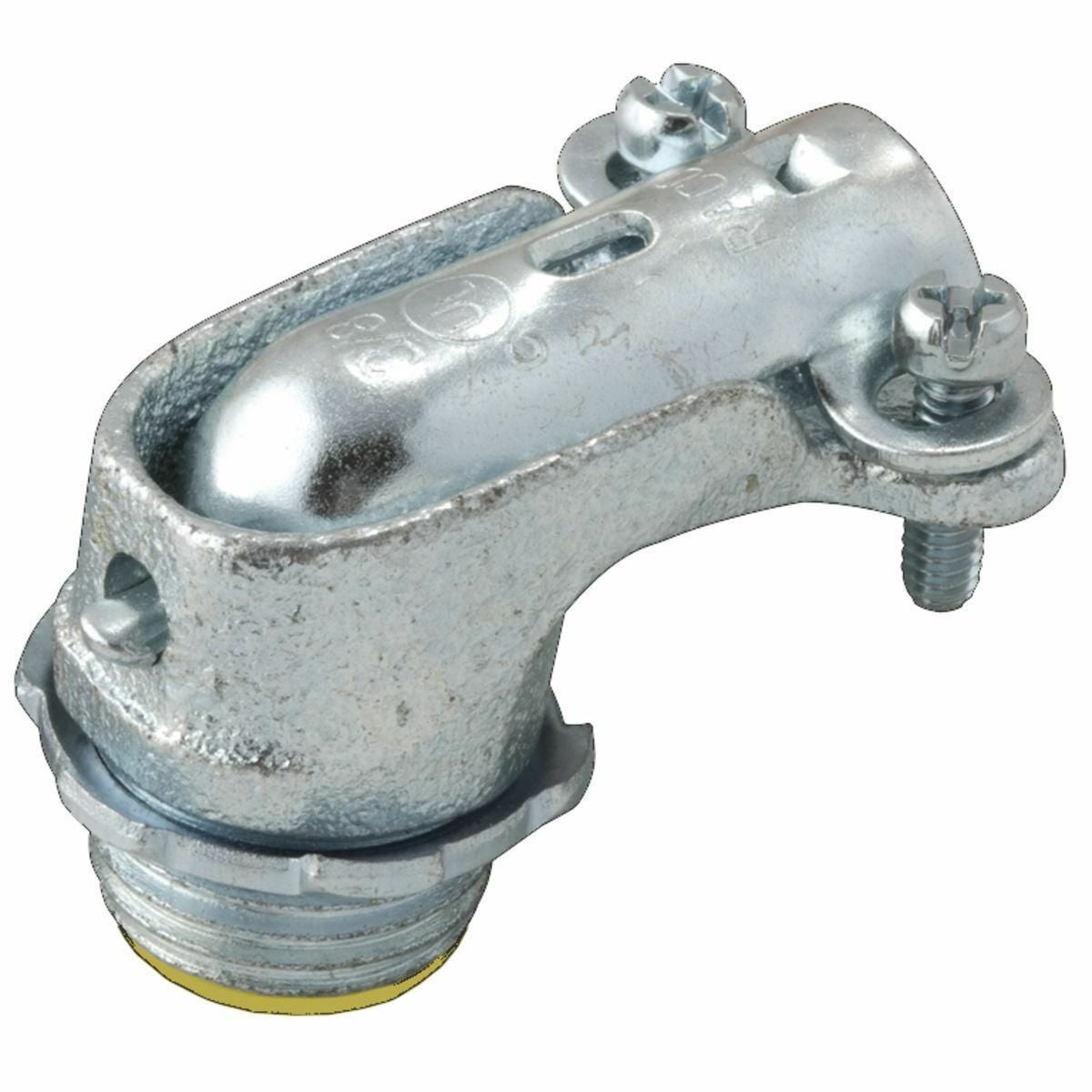 90 Degrees Squeeze Insulated Connectors Malleable Iron, 1 In. Trade Size