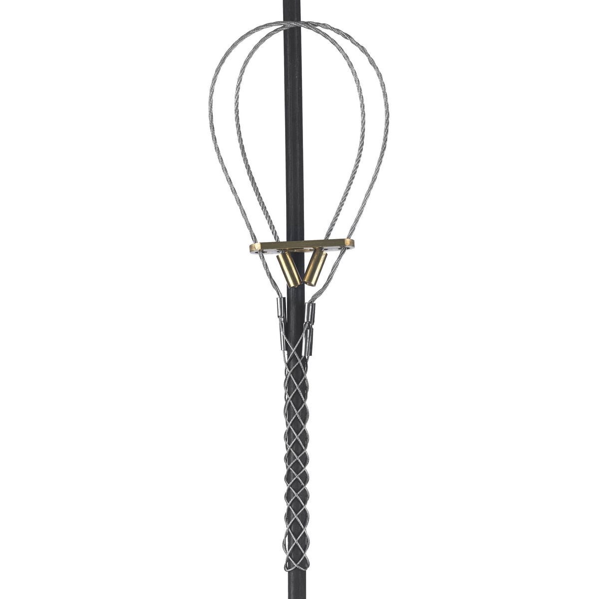 Bus Drop Support Grips, Universal Eye, Wide Range, Galvanized Steel, 0.73-0.85"