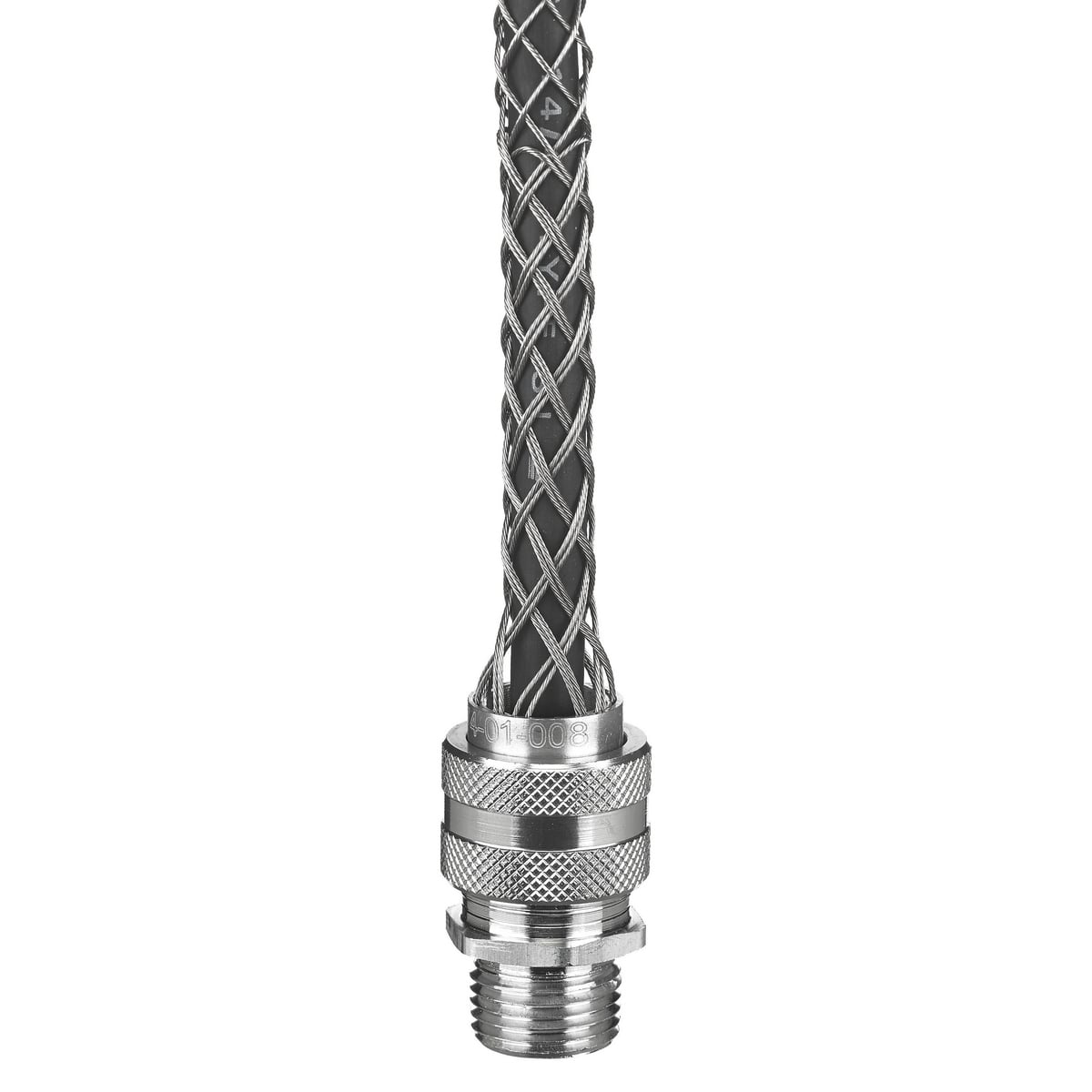 Kellems Wire Management, Deluxe Cord Grips, Straight Male, 1.562-1.687", 2" with Mesh