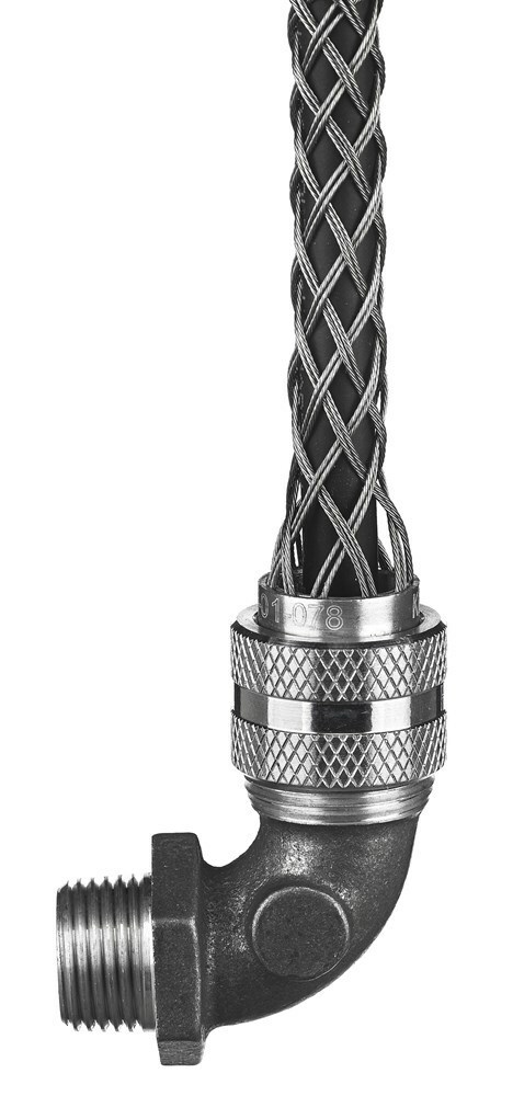 90 MALE, DCG, .25-.37", 1/2" W/MESH