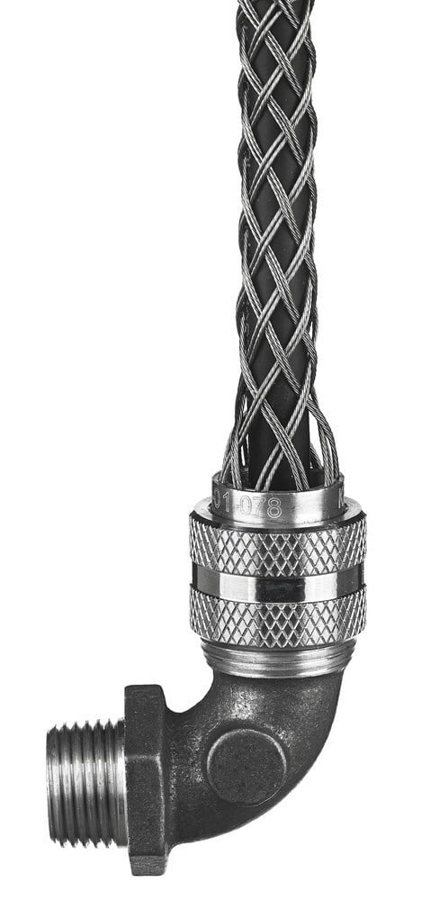 90 MALE, DCG, .50-.62", 1" W/MESH