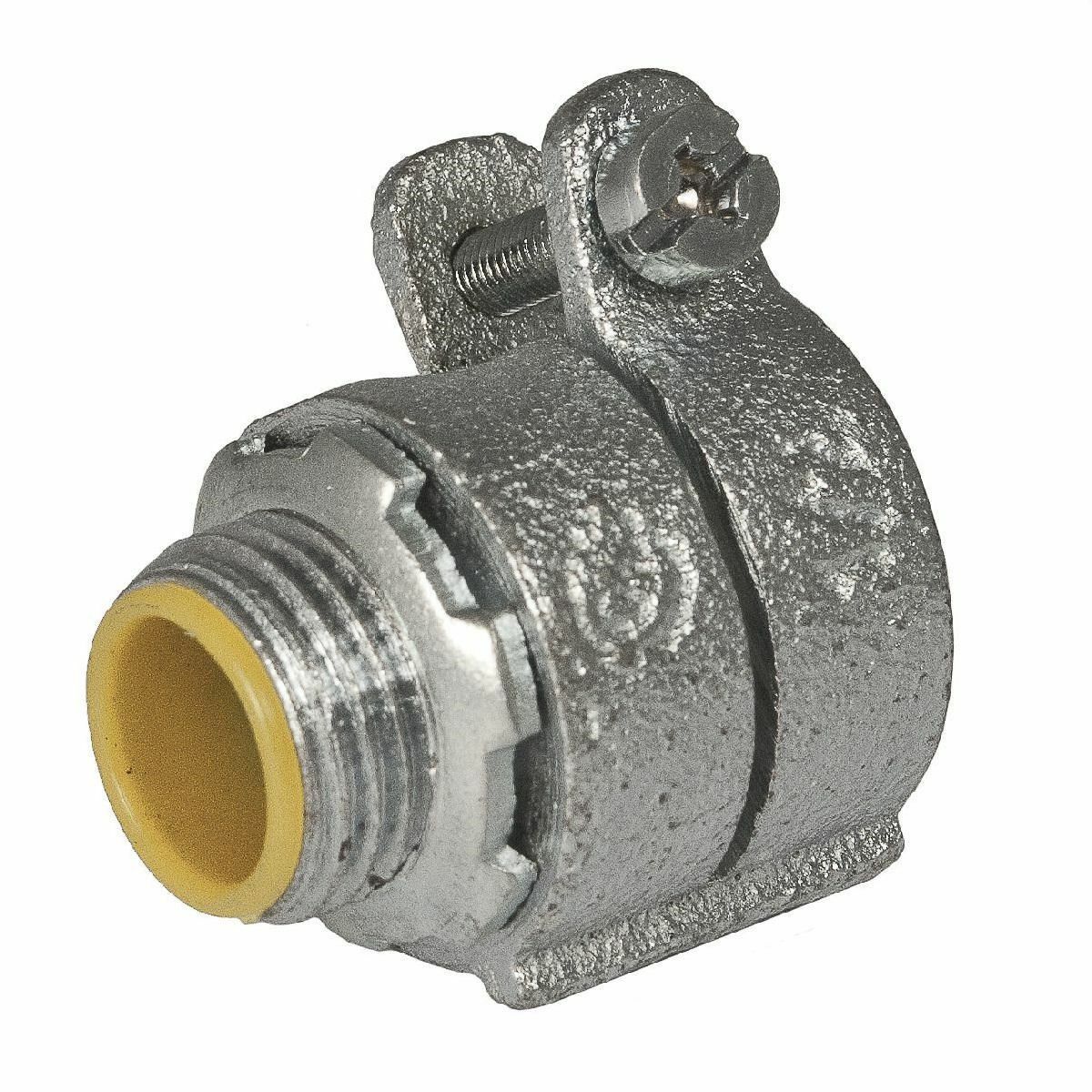 Straight Squeeze Connectors, Insulated Malleable Iron, 3/4 In. TradeSize