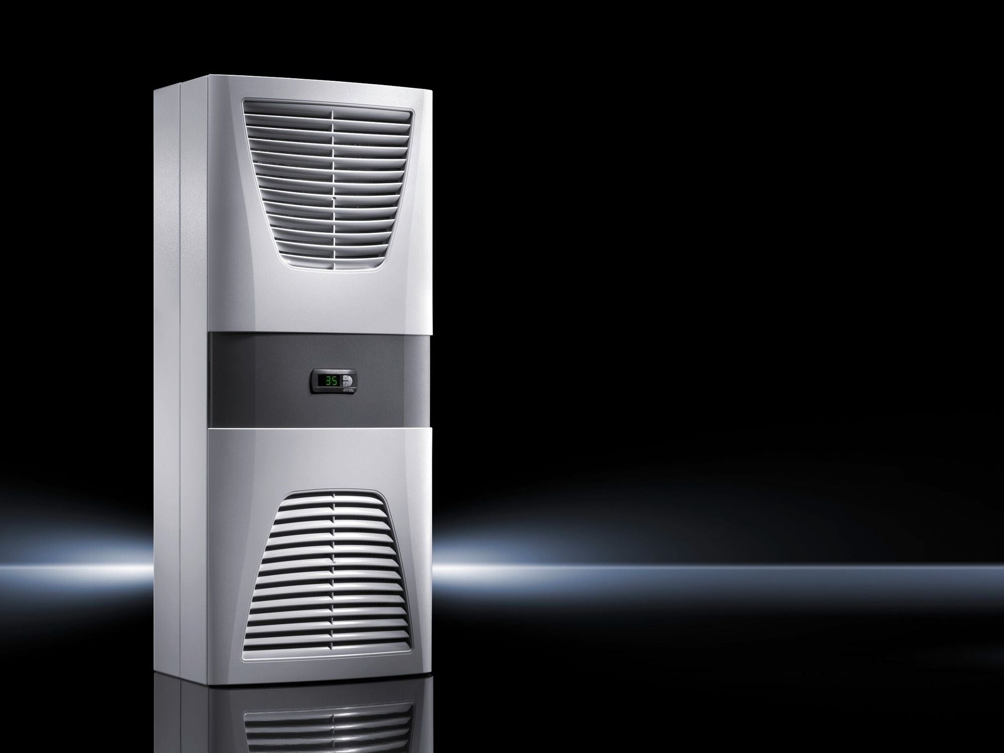 SK cooling unit Blue e, wall-mounted, 1.6 kW, 400-460 V, 3PH, 50/60 Hz, carbon steel, WHD: 400 x 950 x 260 mm