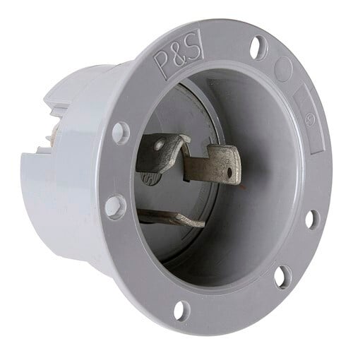 Flanged Inlet 3wire 30amp 125/250volt Turnlok
