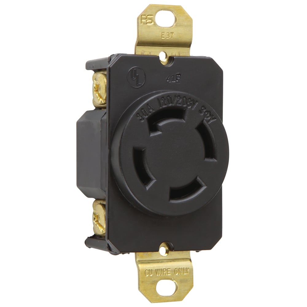 Receptacle Single 30amp 120/208volt 3phase-y