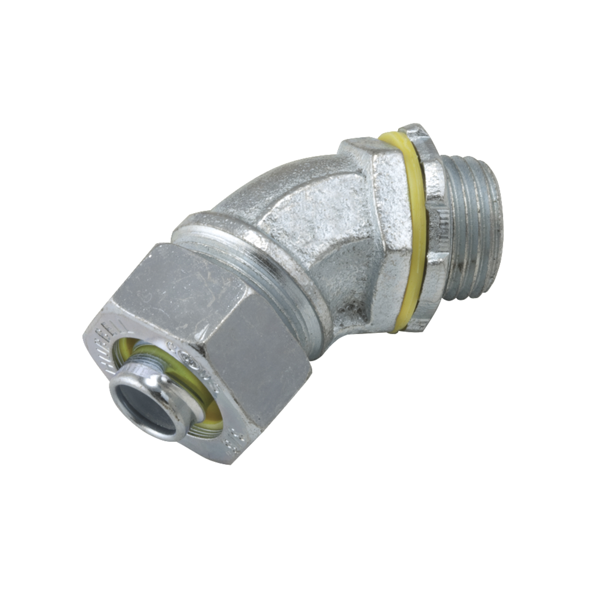 45 Degrees Uninsulated Connectors Steel/Malleable Iron, 3/4 In. Trade Size