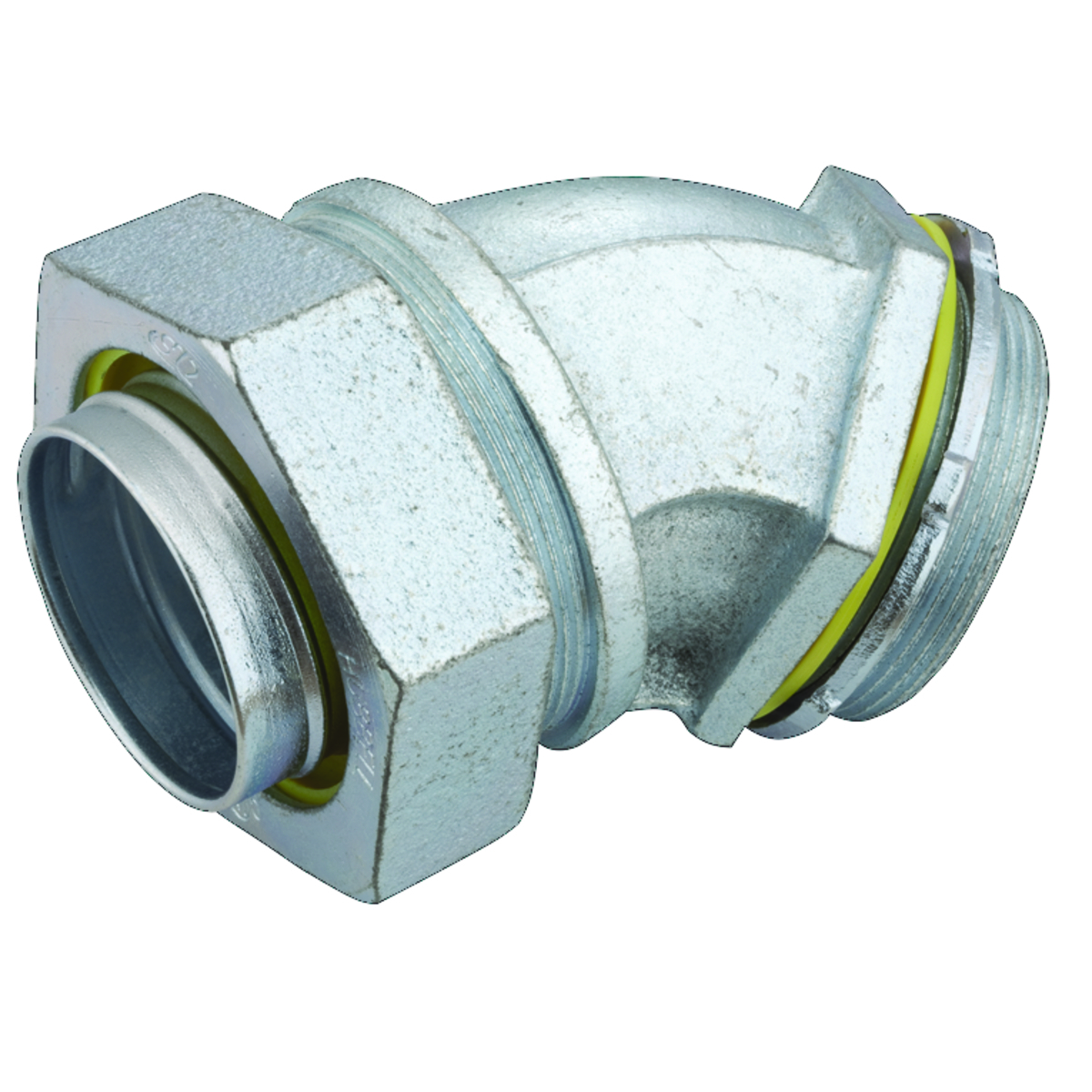 45 Degrees Uninsulated Connectors Steel/Malleable Iron, 2 In. Trade Size