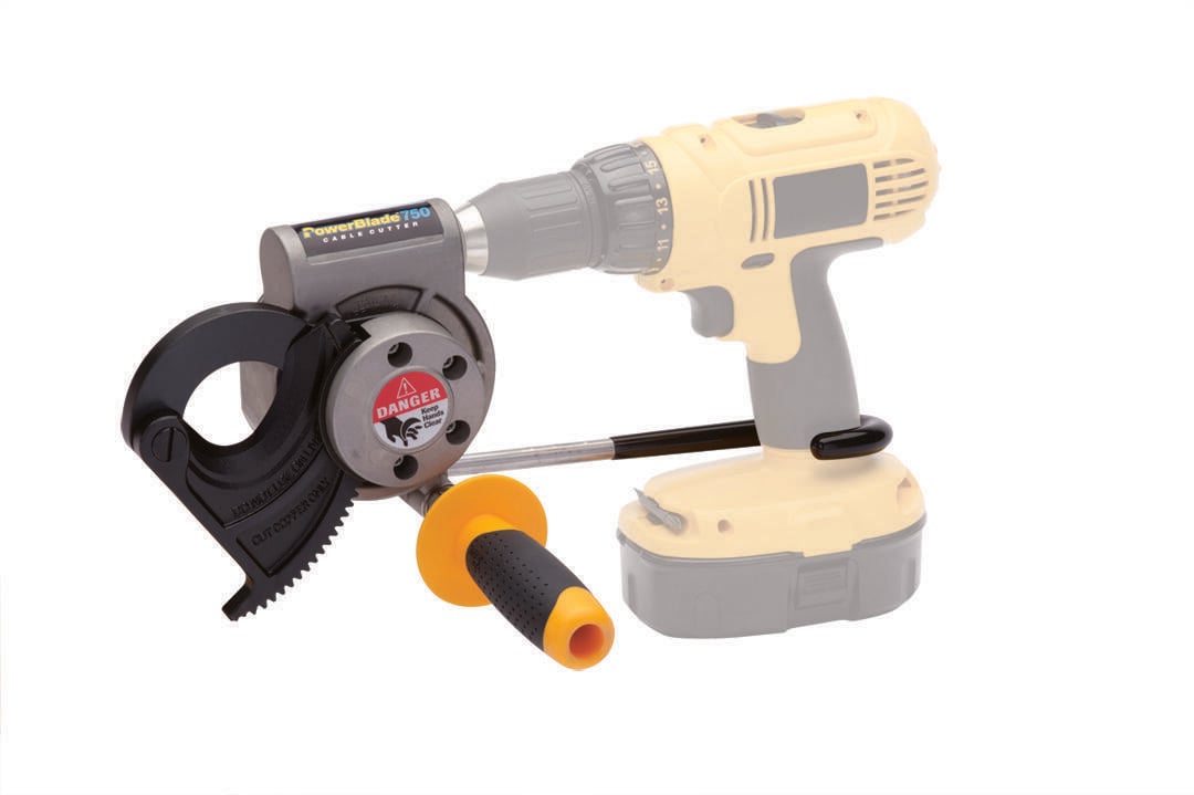PowerBlade Cable Cutter, Voltage Rating: 12 V Minimum, Capacity: Up To 750 MCM Hard-Drawn Copper, Up To 1000 MCM Aluminum, Rugged Metal Housing
