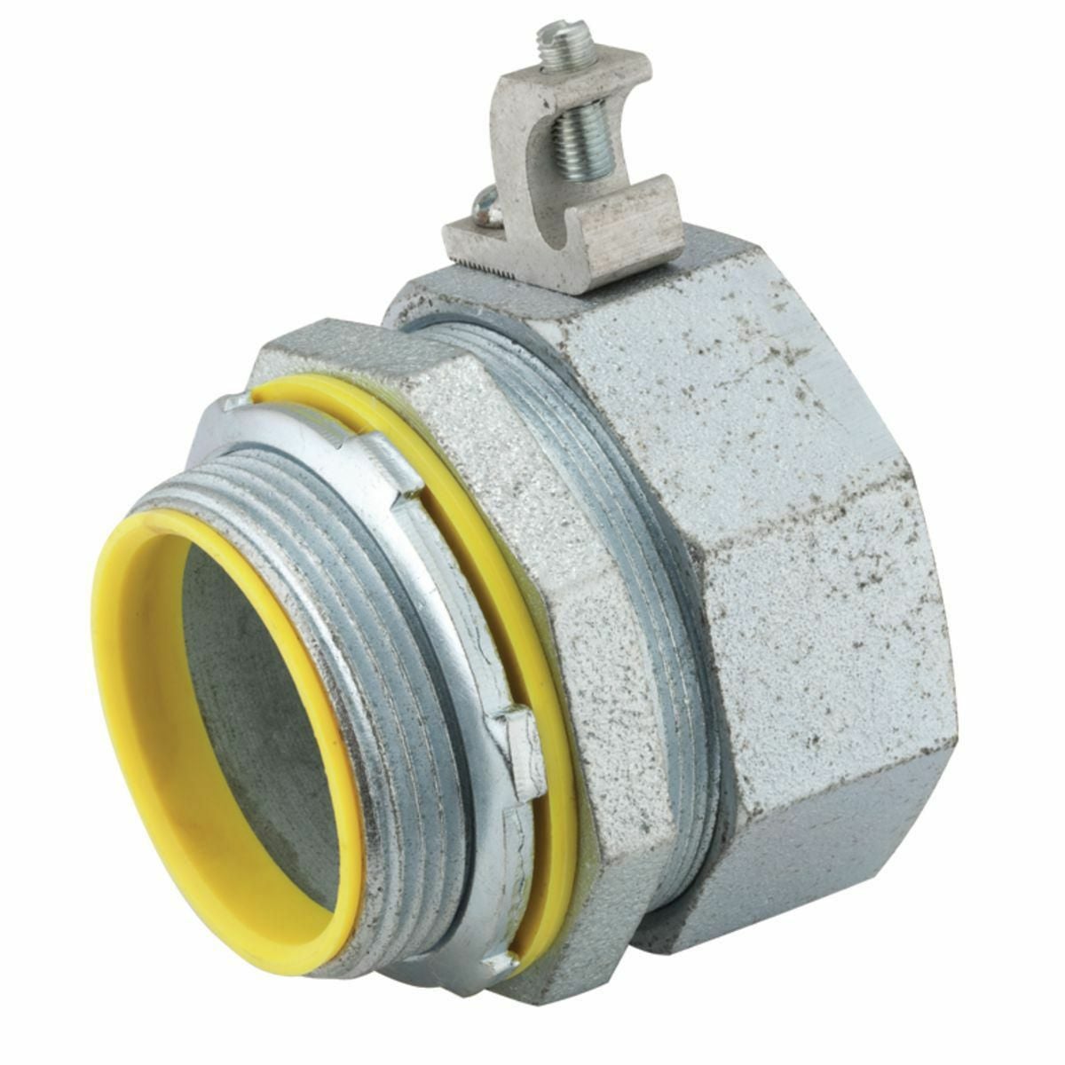 Straight Insulated Connector with Ground Lug, Steel/Malleable Iron,2-1/2 In. Trade Size