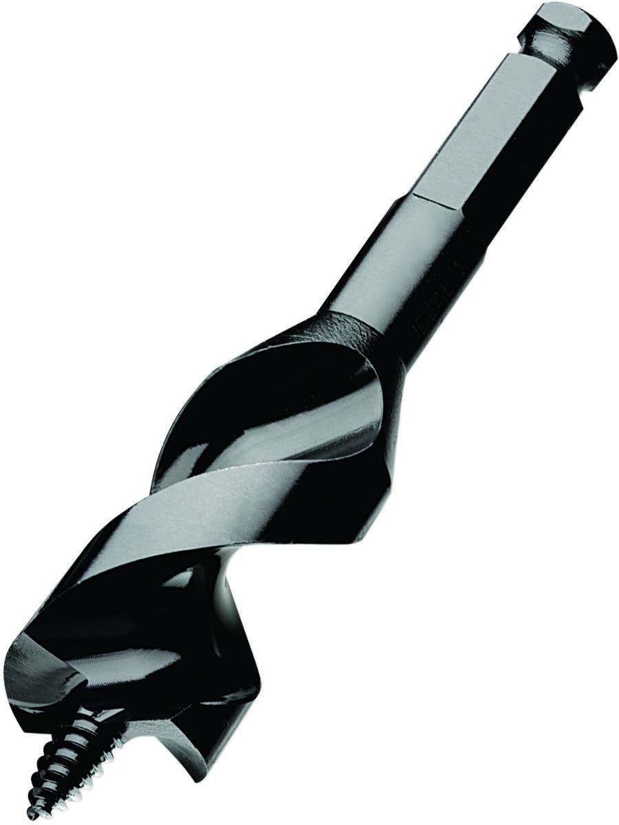 IDEAL, Auger Bit, Mini, Utility, Bit Diameter: 1 IN, Shank Diameter: 7/16 IN, Overall Length: 4-3/4 IN, Twist Length: 2-1/2 IN