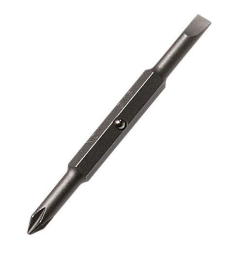 Replacement Bit, 1/4 IN, #2 Tip, Slotted, Phillips Tip, For Both Ratch-A-Nut And Twist-A-Nut