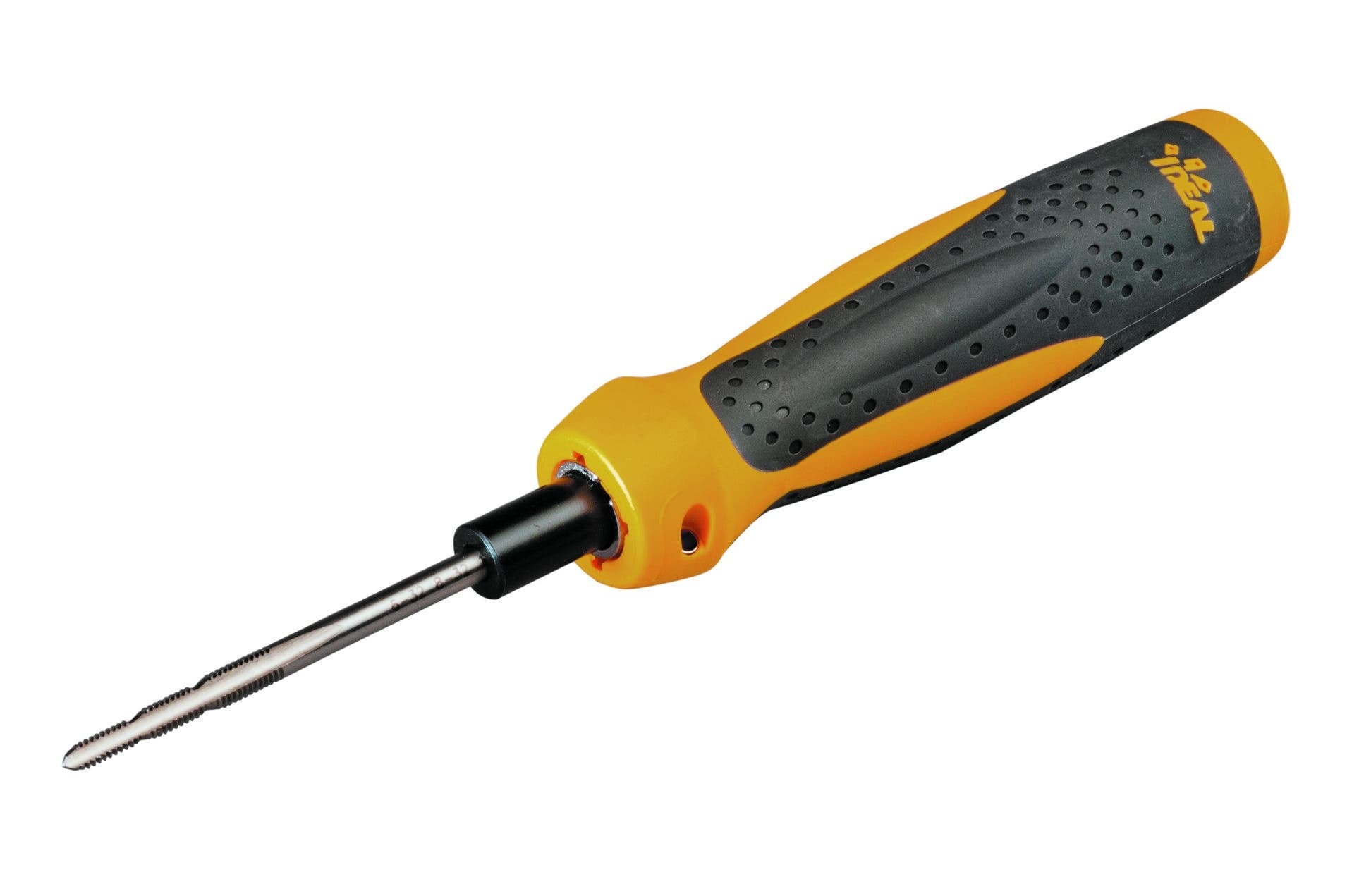 IDEAL, Tapping Tool, Twist-A-Nut, 6-In-1, Size: 10-24, 12-24, And 1/4-20, Thread Type: Burred, Material: High-Carbon