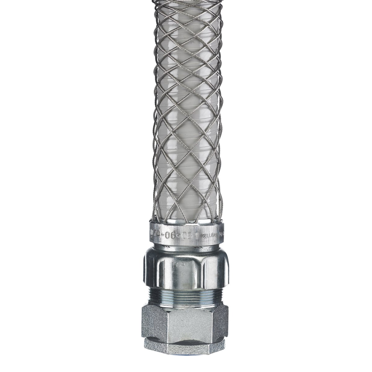 Kellems Wire Management, Liquidtight System, Straight Female, 3/4", with Mesh