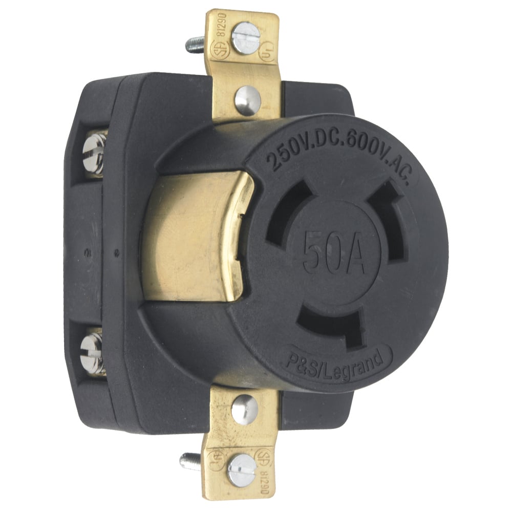 3769 Receptacle Single 50A 250VDC/50A 600VAC