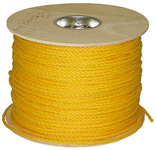 Pull Rope, 3/8 in. x 2500 ft. cable size, 243 lb. load, Light Weight and Strong Construction, Polypropylene, Yellow