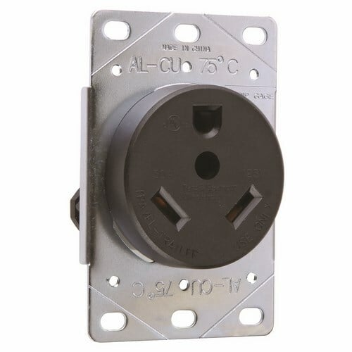 30A 125V NEMA TT30R Flush Receptacle for RV's