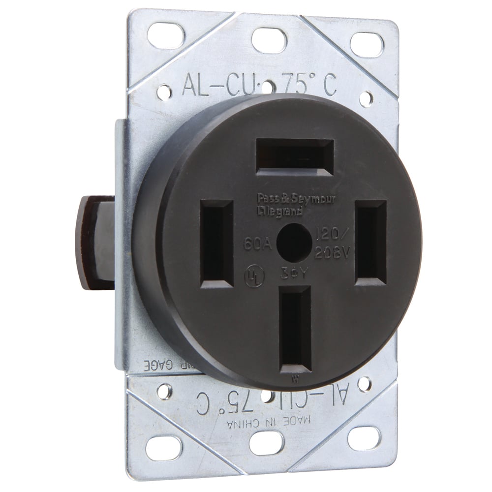 Straight Blade Receptacle 60amp 120/208v
