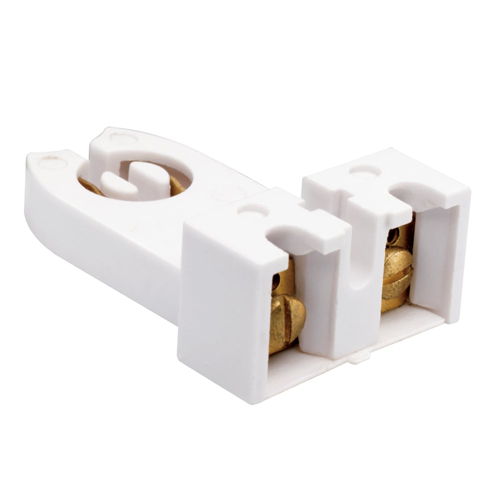 3901W Fluorescent Lampholder, White