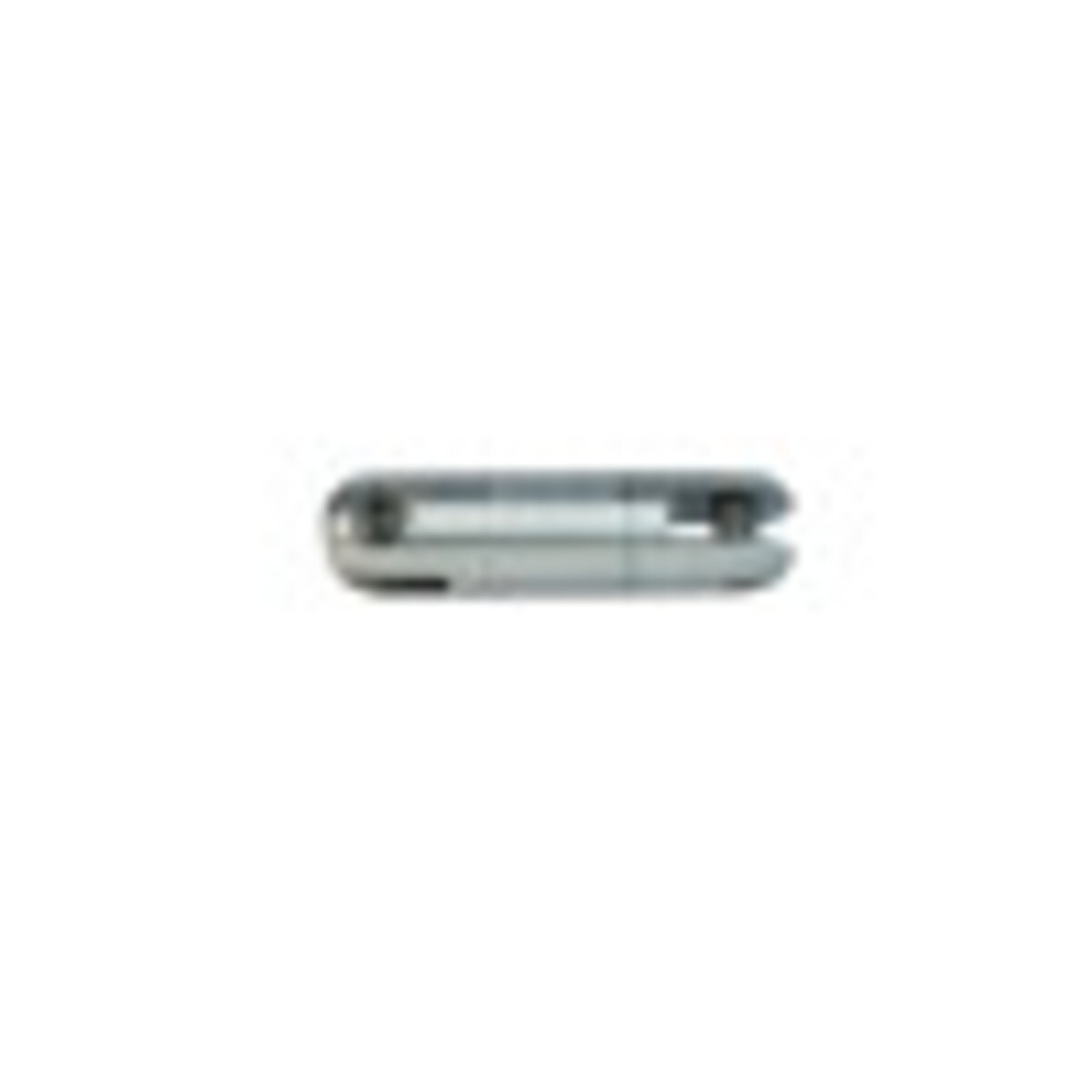 Swivel with maximum rated capacity 7,000 pounds.  Helps eliminate winding and tangling of rope and cable during pull.  Connects grip and pulling rope.  All stainless steel body construction.  Efficient thrust and roller bearing construction allows smooth rotation, even under full load.  Clevis pins are "shoulder bolt" style, so load on both sides of clevis is taken on the shoulder, not on the thread.  Select the swivel with a maximum rated capacity that meets or exceeds the cable puller's maximum pulling force.