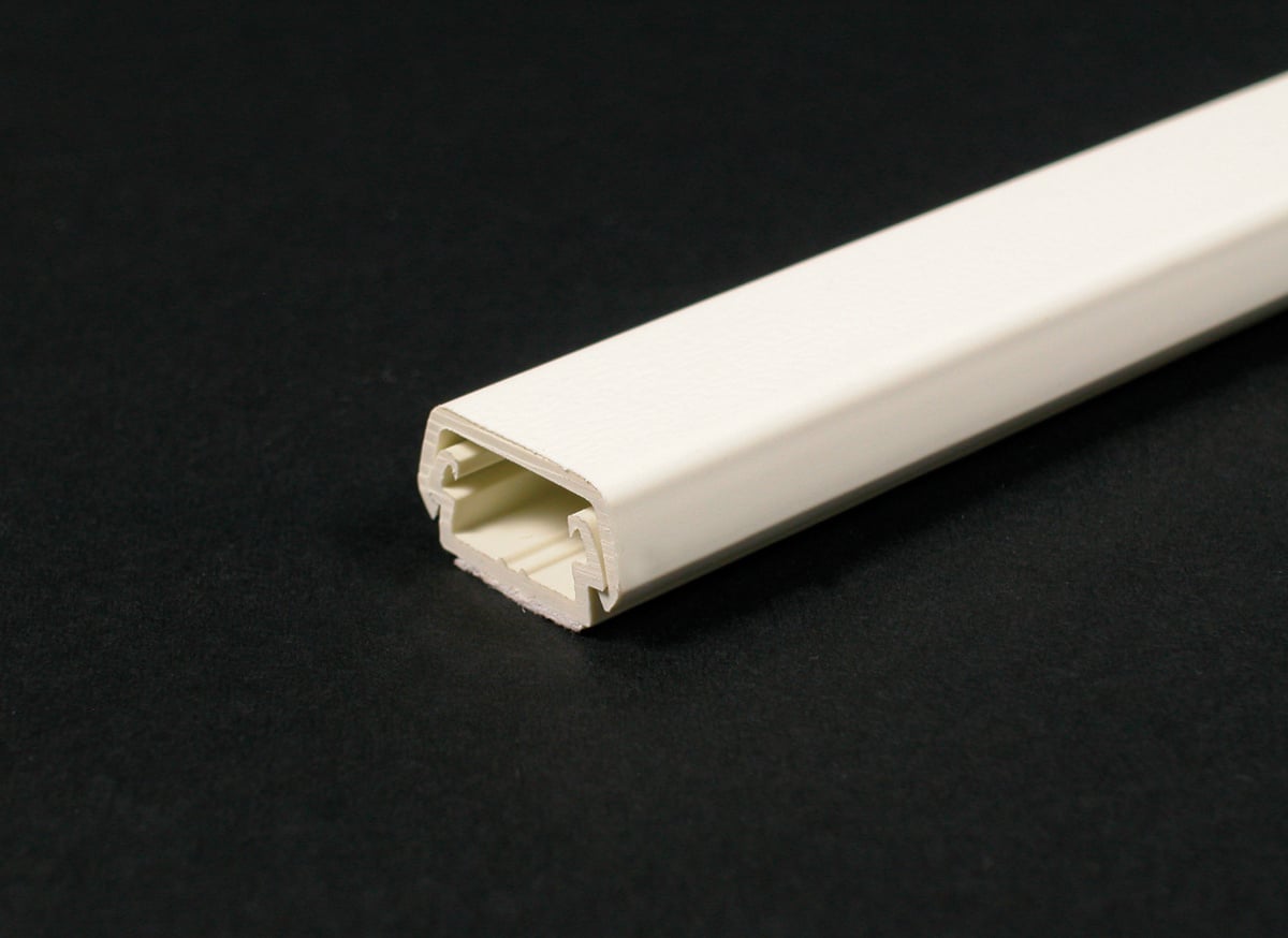Raceway Base and Cover, Adhesive, 5 FT, .875 Width, White