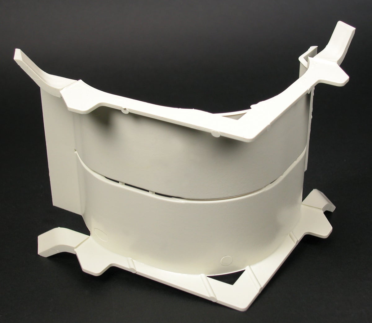 4000 Series Multiple Channel Radiused Insert; 6 Inch Length Ivory/Gray, Steel