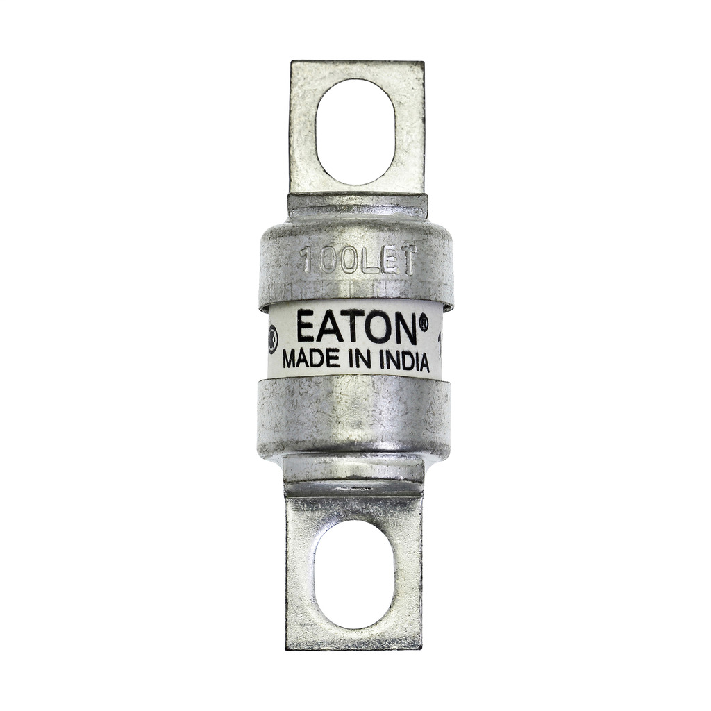 Eaton Bussmann series high speed British standard fuse, 100A, 280 VAC/150 VDC (UL), Class aR, 200 kA RMS Sym., Breaking capacity 200 kA RMS Sym., 50 kA DC at 150 VDC