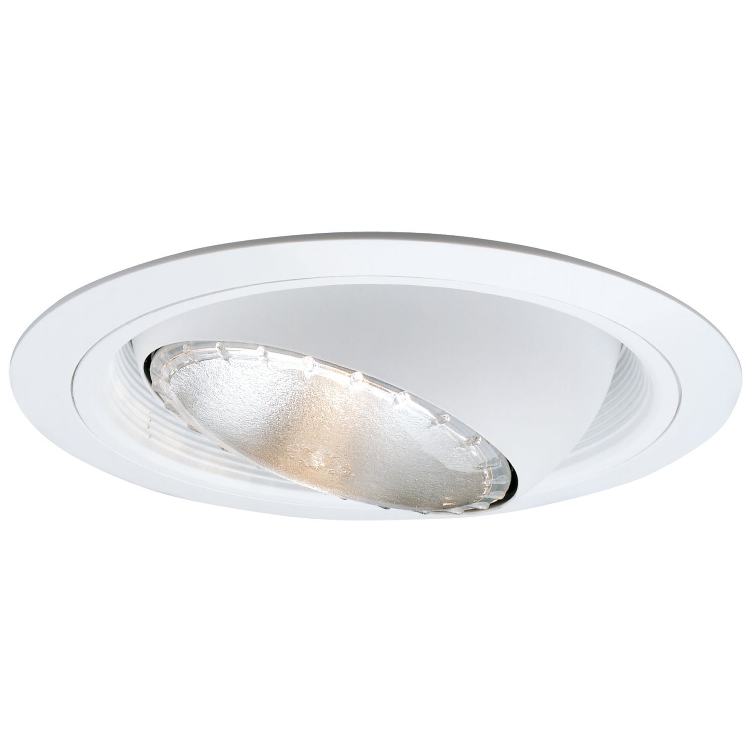 6" Trim Regressed Eyeball with Baffle White Trim with White Eyeball and White Baffle