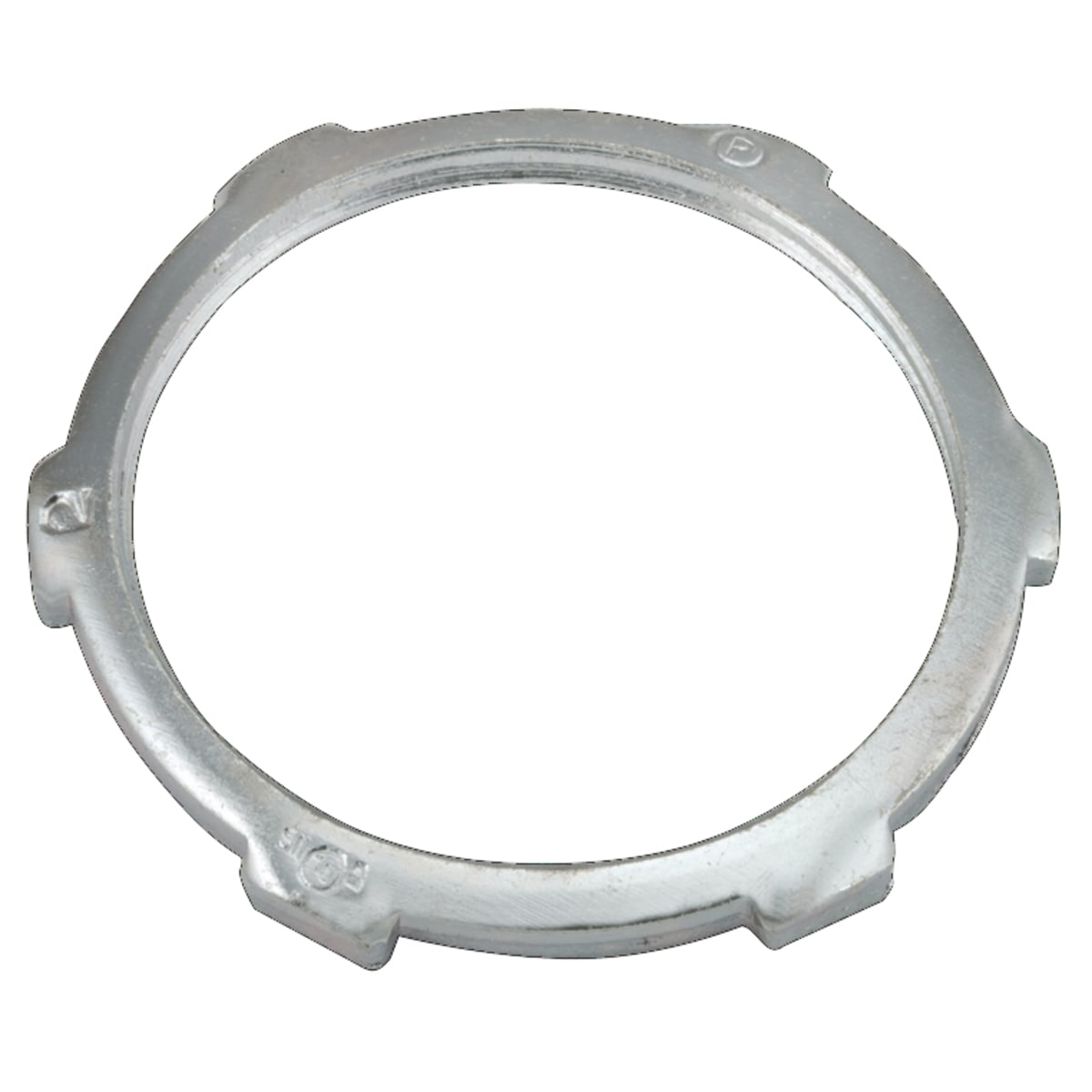 1014 Conduit Locknut, 3-1/2 in, For Use With IMC/Rigid Conduit, Steel, Electro-Plated Zinc