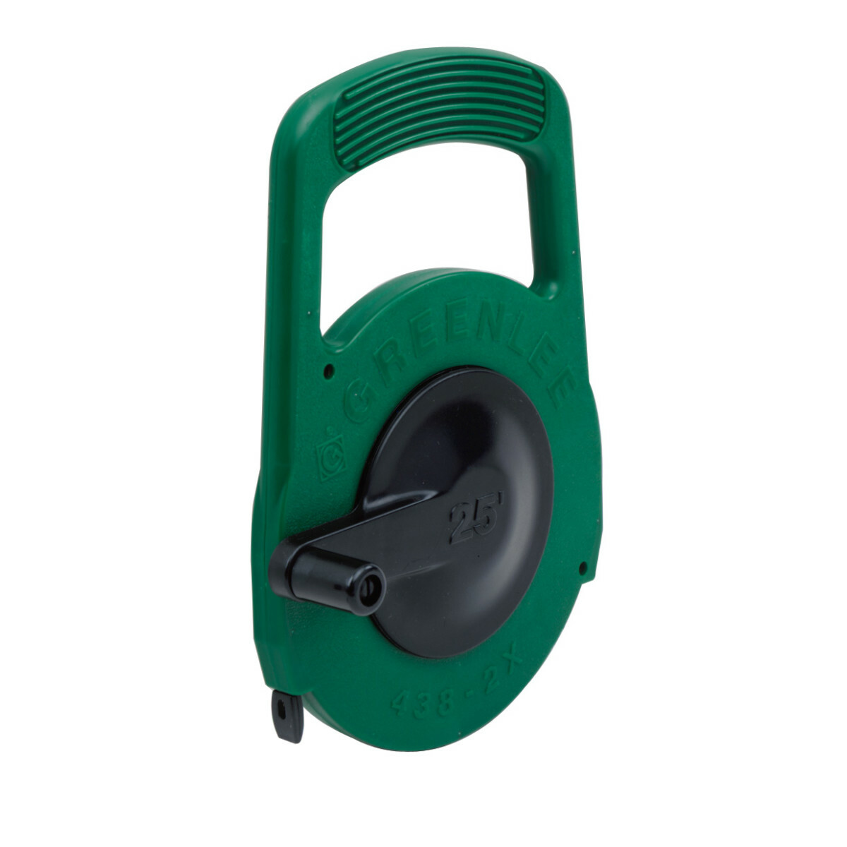 Flat steel tape reaches easily above ceilings, under carpets, and through walls to install wire.     25 feet (7.6 m) long, extending your reach.     Winder case with crank handle for easy, compact storage.