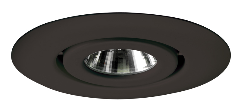 The 4-inch flush gimbal ring with GU10 base is available with a trim ring in classic black. Requires GUWHIP.