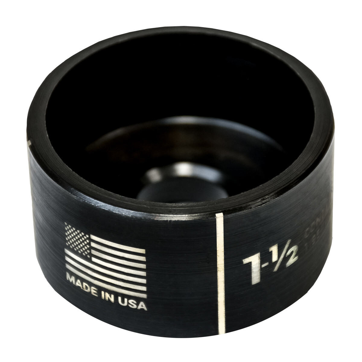 Standard round 1-1/2" Conduit size die, packaged.