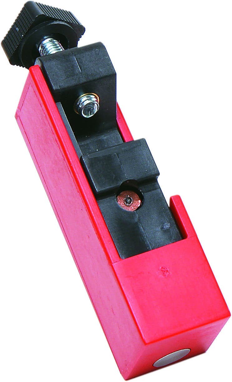 IDEAL, Circuit Breaker Lockout, Clamp-on, Length: 2.560 IN, Width: 0.740 IN, Height: 0.950 IN, Voltage Rating: 120/277 V, Switch Clearance: 0.350 IN, 0.420 IN